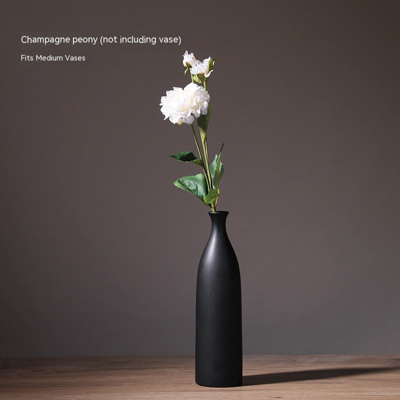 Tall Bottle Vase | Japandi Matte Ceramic, vases & vessels, detail view, embracing wabi-sabi natural imperfection