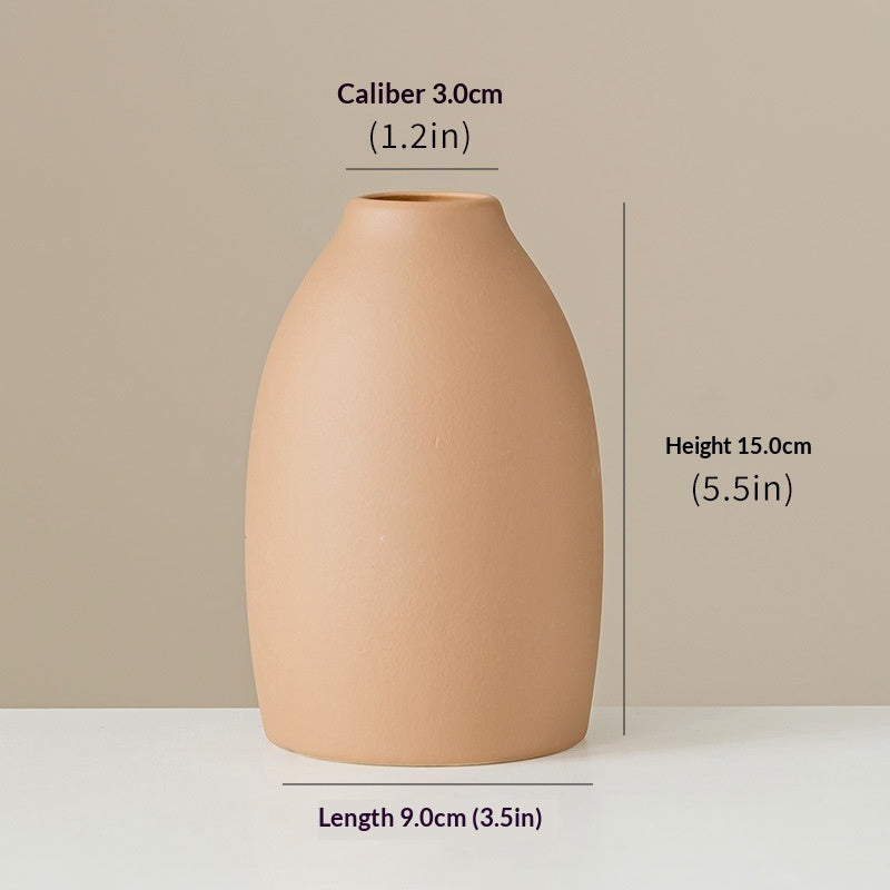 Earthy Matte Ceramic Vase Collection | Japandi Nordic Forms, vases & vessels, in a styled setting, in soft neutral organic