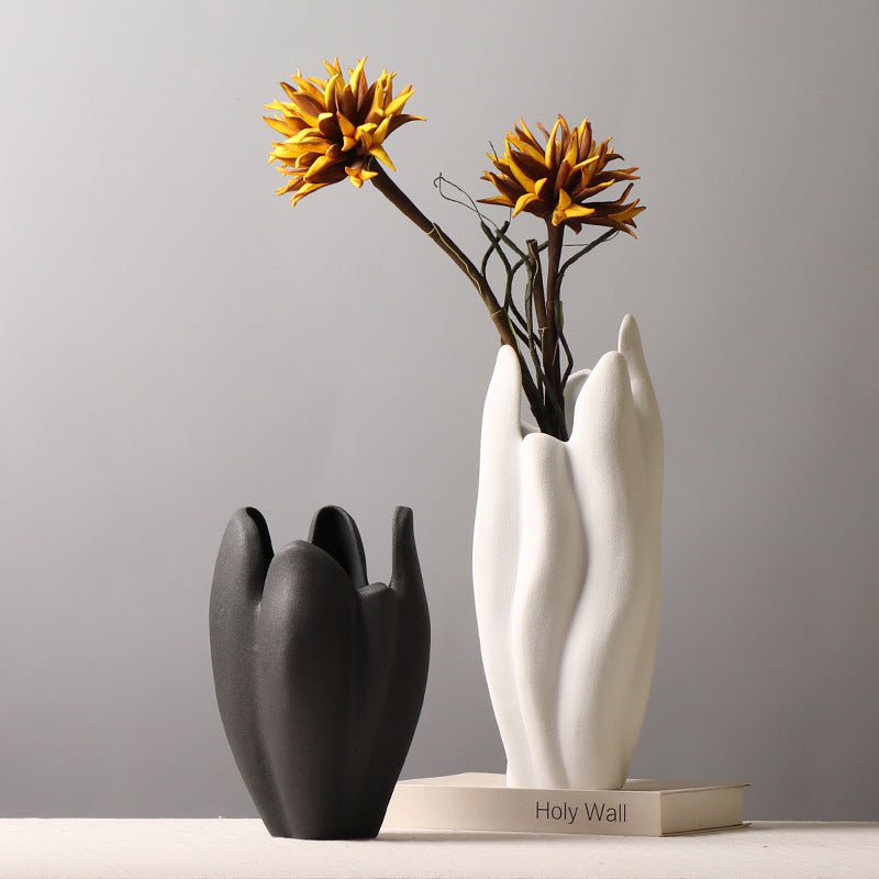 Organic Growth Ceramic Vase | Japandi Sculptural Statement Piece, vases & vessels, crafted in a warm Japandi minimalist style