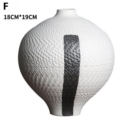 Sculptural Ceramic Vase Collection | Japandi Woven Texture, vases & vessels, lifestyle view, blending Scandinavian and