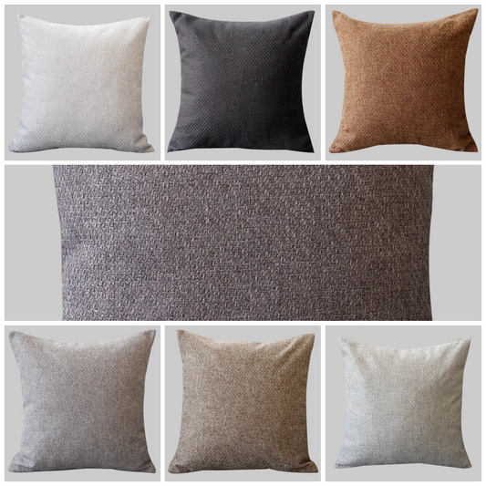 Woven Linen-Blend Cushion Cover | Nordic Japandi Texture, cushions & inserts, crafted in a warm Japandi minimalist style