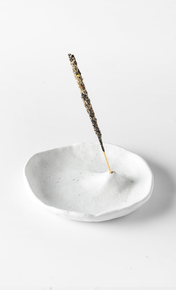 Freeform Ceramic Incense Tray | Japandi Ritual Home Fragrance, incense burners, crafted in a warm Japandi minimalist style