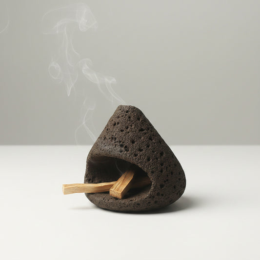 Pumice Cone Incense Burner | Japandi Ritual Home Fragrance, incense burners, crafted in a warm Japandi minimalist style