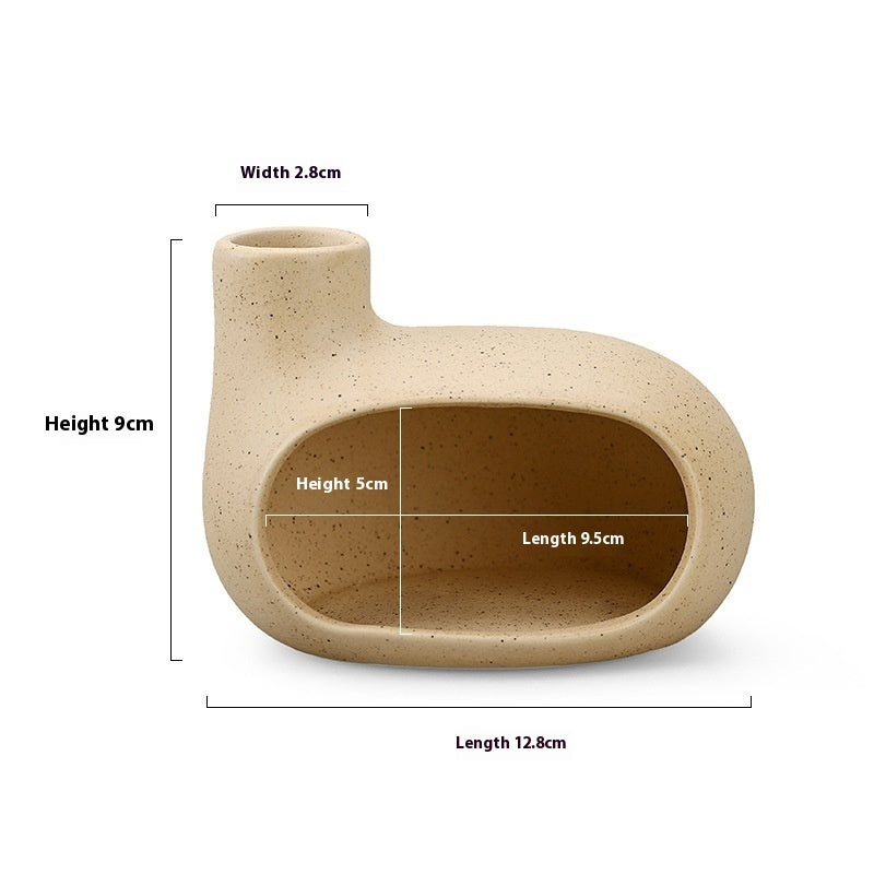Arch Ceramic Incense & Candle Holder | Japandi Ritual Home Fragrance, incense burners, detail view, embracing wabi-sabi