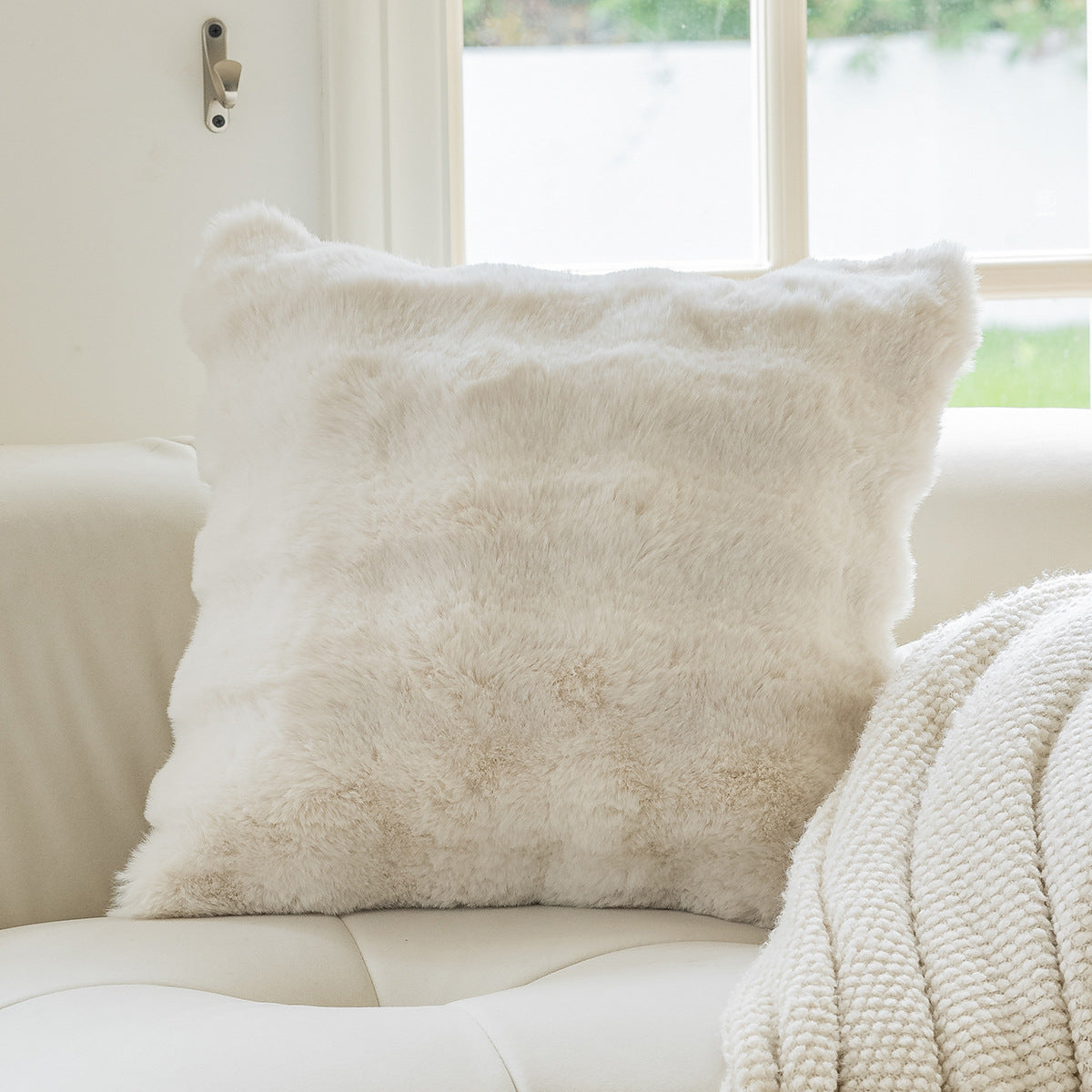 Nordic Cotton Cushion Cover | Japandi Minimalist Style, cushions & inserts, front view, with calming Nordic simplicity