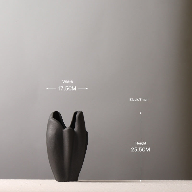Organic Growth Ceramic Vase | Japandi Sculptural Statement Piece, vases & vessels, detail view, embracing wabi-sabi natural